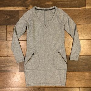 Athleta Gray Sweatshirt Dress